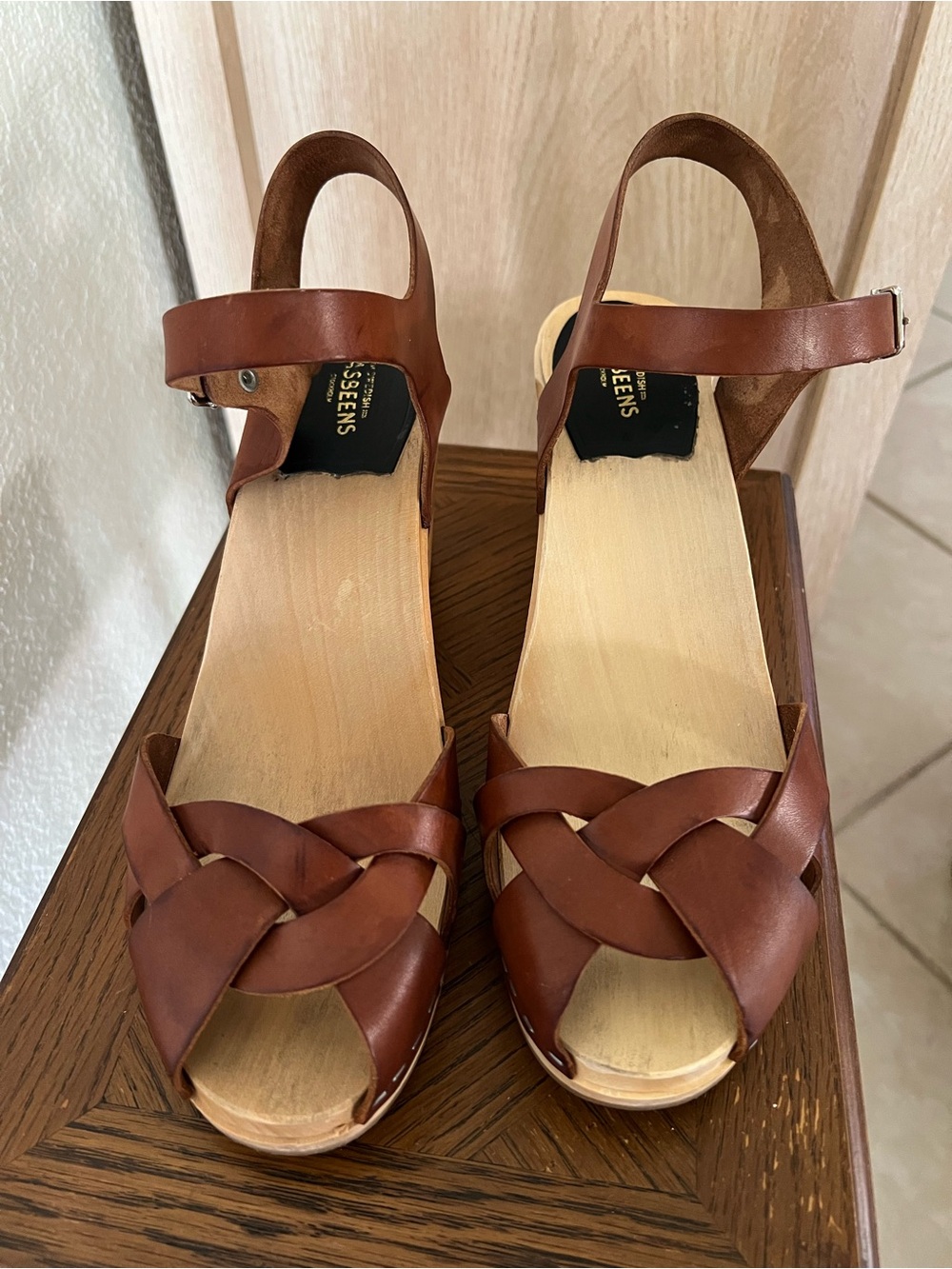 Swedish Hasbeens Kringlan Clog Sandals Anthropologie - Picture 3 of 11